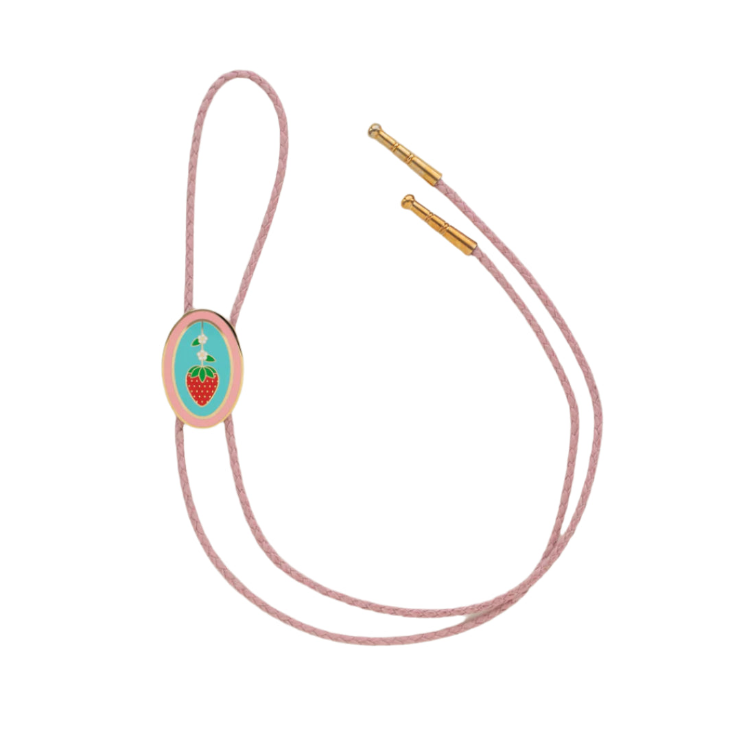 Strawberry Bolo Tie for Women